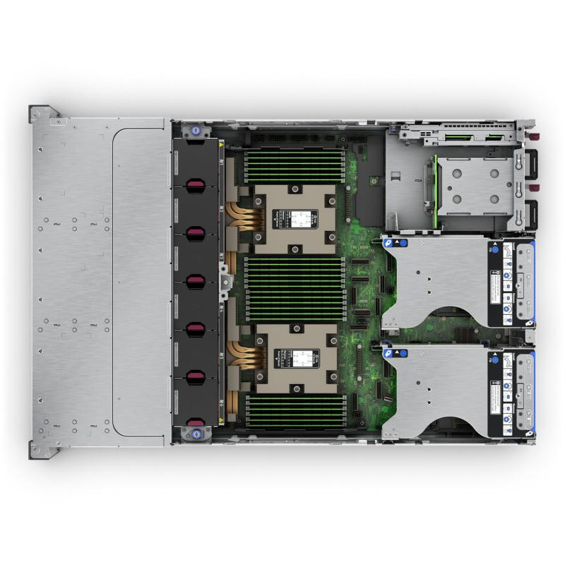 HPE ProLiant DL385 Gen11 9115 2.6GHz 16c 1P 2x32GB-R 8SFF MR408i-o 2x480GB SSD 2x1000W PS EU Server - imaginea 4