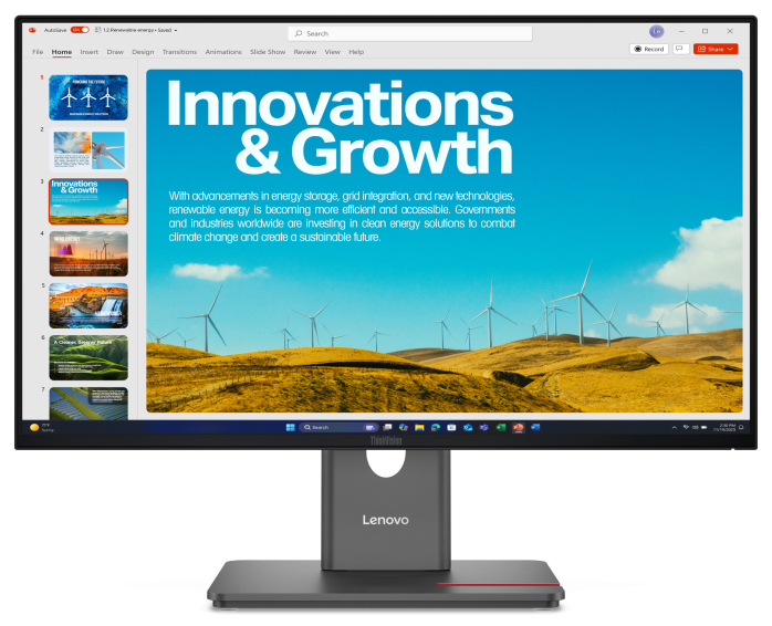 Monitor Consumer Lenovo ThinkVision P24QD-40, 23.8", 2560 x 1440 pixeli, Black, 2 ani Garantie