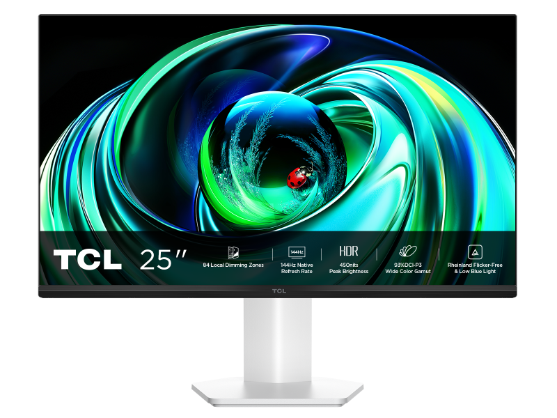 Monitor Gaming TCL 25G54, 24.5", 1920 x 1080 pixeli, White, 2 ani Garantie - imaginea 1