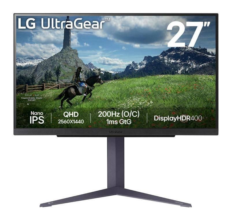 Monitor Consumer LG 27GS85Q-B, 27", 2560 x 1440 pixeli, Black, 2 ani Garantie - imaginea 1