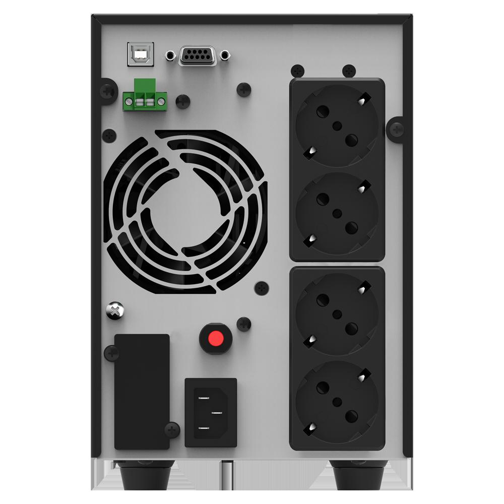 UPS nJoy Echo Pro 2000, 2000VA/1600W, On-line, LED, 3 prize Schuko - imaginea 3