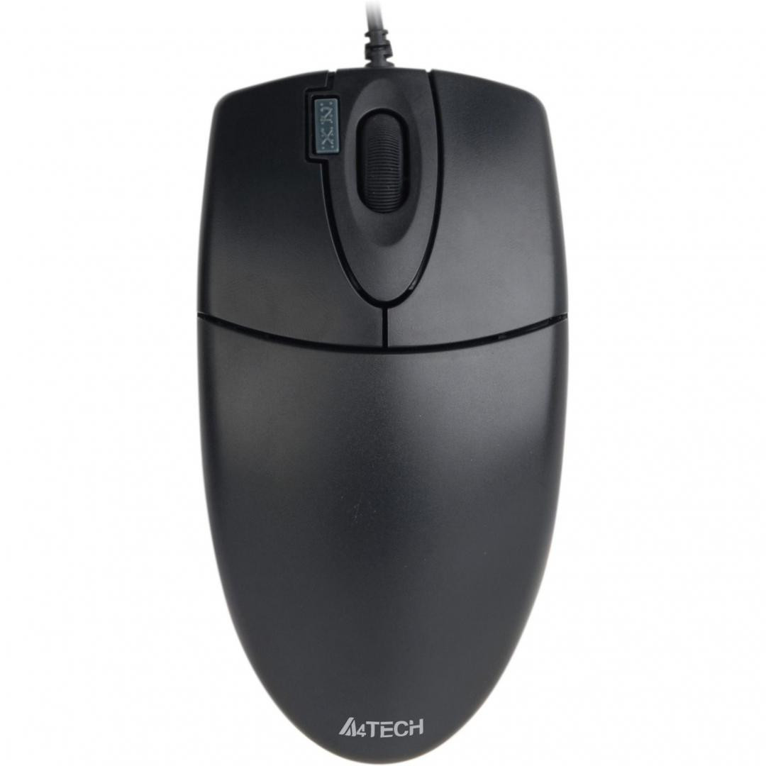 Mouse A4TECH OP-620D-U1, 800 dpi, Negru - imaginea 1