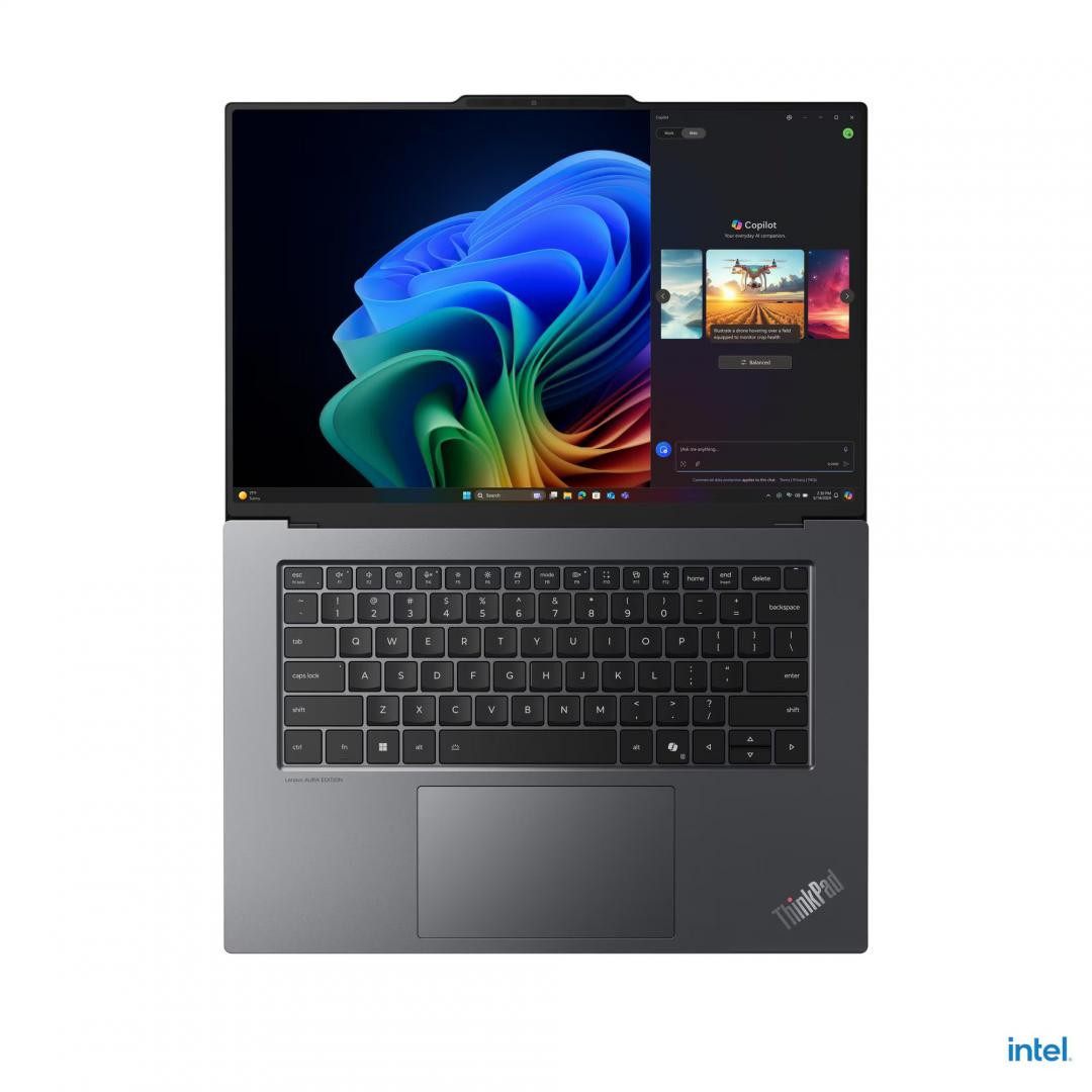 Laptop Business Lenovo ThinkPad X9-15 Gen 1 Aura Edition, cu procesor Intel Core Ultra 7 258V, 15.3'' OLED, 32 GB LPDDR5x, 2 TB, Intel Arc 140V, Windows 11 Pro, 3 ani Garantie - imaginea 9