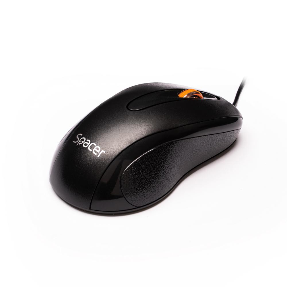 Mouse SPACER SPMO-F01, 1000 dpi, Negru - imaginea 3