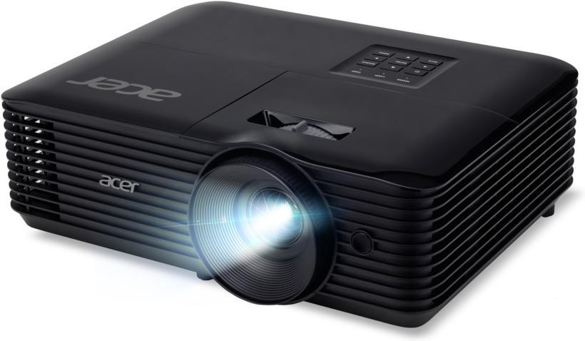 Proiector Acer X1228i, DLP 3D ready, XGA 1024* 768, up to WUXGA 1920* 1200, 4800 lumeni, 4:3/ 16:9, 20.000:1, zoom 1.1, dimensiune maxima imagine 300", distanta maxima de proiectie 11.8 m, boxa 3W, lampa 6.000 ore/ 15.000 ore extreme eco, 27-35 dB, greutate 2.75 kg, D-sub, HDMI, PC audio in/ out - imaginea 3