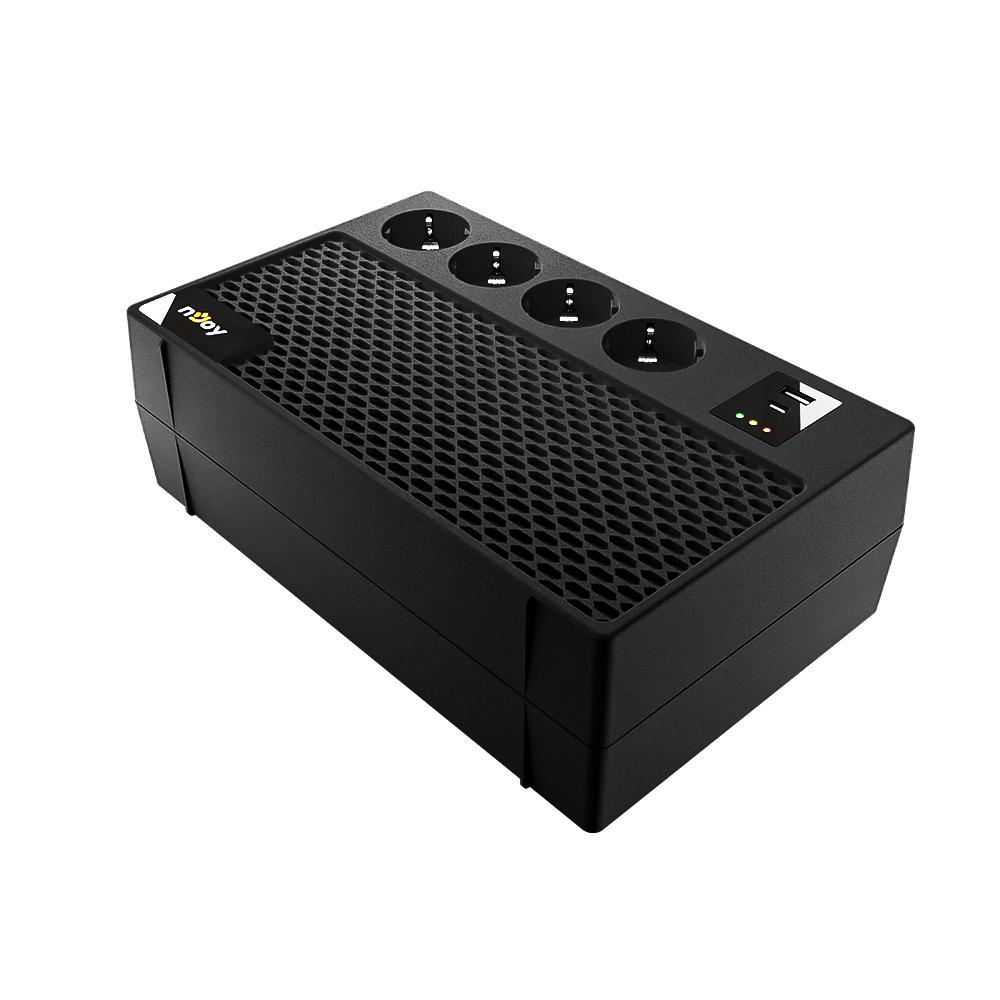 UPS nJoy Renton 650 Plus, 360W, USB, Tower - imaginea 3