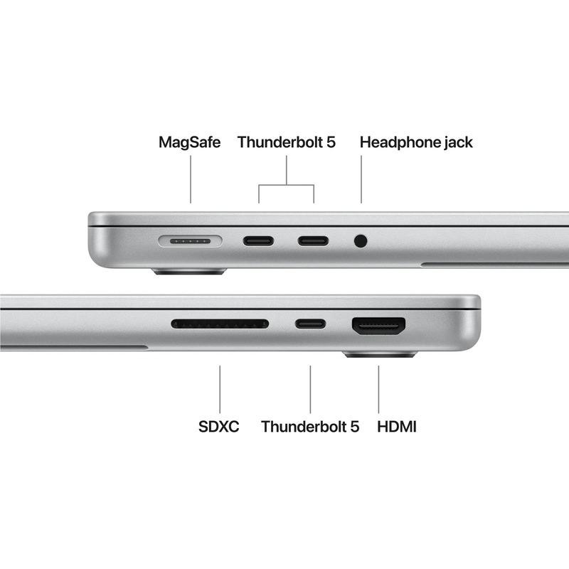MacBook Pro 14.2"/Apple M5 Pro (CPU 15-core, GPU 16-core, Neural Engine 16-core)/48GB/1TB - Silver - INT KB (No Adapter) - 2026 (CTO  from MGDN4RO/A) - imaginea 3