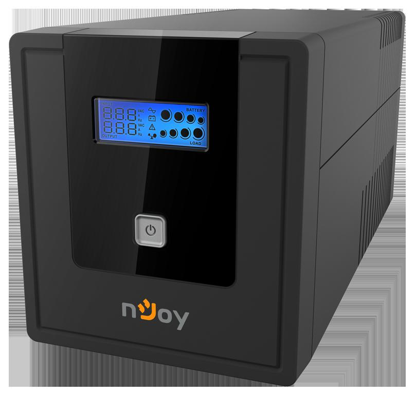 UPS nJoy Cadu 1000, 1000VA/600W, Afisaj LCD cu ecran tactil, 4 x prize Schuko