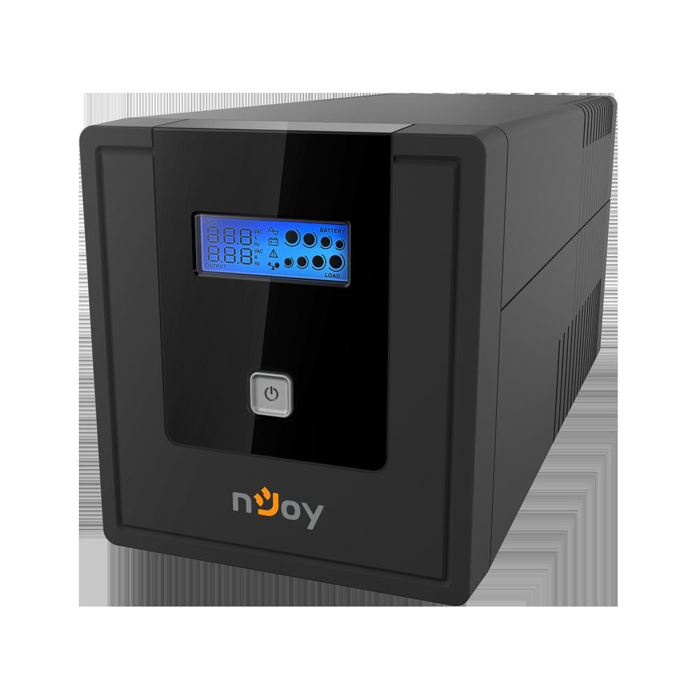 UPS nJoy Cadu 1000, 1000VA/600W, Afisaj LCD cu ecran tactil, 4 x prize Schuko - imaginea 1
