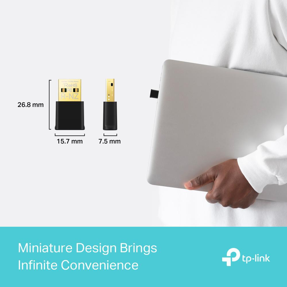 Adaptor wireless TP-Link Archer TX20 Nano, WIFI 6, Dual Band - imaginea 2