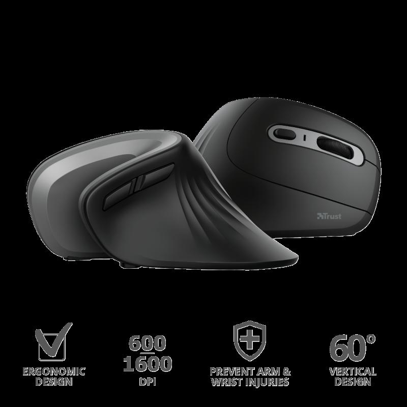 Mouse Wireless Trust Verro, 1600 dpi, Multicolor - imaginea 1