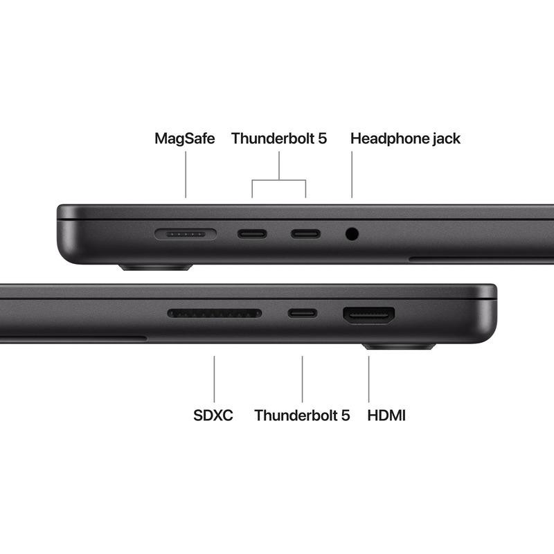 MacBook Pro 16.2"/Apple M5 Max (CPU 18-core, GPU 40-core, Neural Engine 16-core)/48GB/2TB - Space Black - US KB (No Adapter) - 2026 (CTO from MGEE4RO/A) - imaginea 4