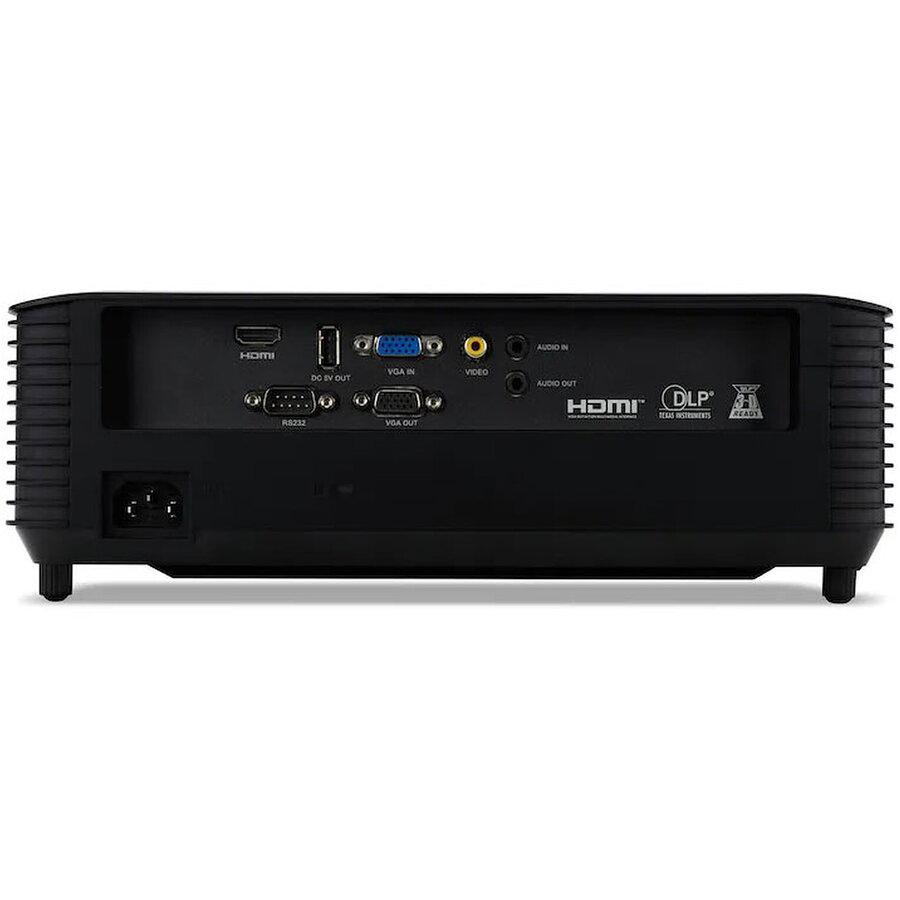 Videoproiector Acer X139, WXGA 1280*800, up to WUXGA 1920*1200, 4.800 lumeni, 16:10/ 16:9/ 4:3, 20.000:1, zoom optic 1.1x, distanta maxima proiectie 10 m, dimensiune maxima imagine 300'', boxa 3W, lampa 5.000/ 20.000 ore, 29 dB,2.4 kg, D-sub, composite video, 2* HDMI, PC audio in/ out, DC Out - imaginea 2