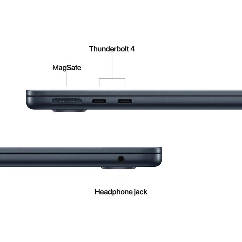 MacBook Air 13.6" Retina/Apple M4 (CPU 10-core, GPU 10-core, Neural Engine16-core)/16GB/ 1TB - Midnight - INT KB (2025) 35W USB‑C (Cto fromMW133RO/A) - imaginea 3