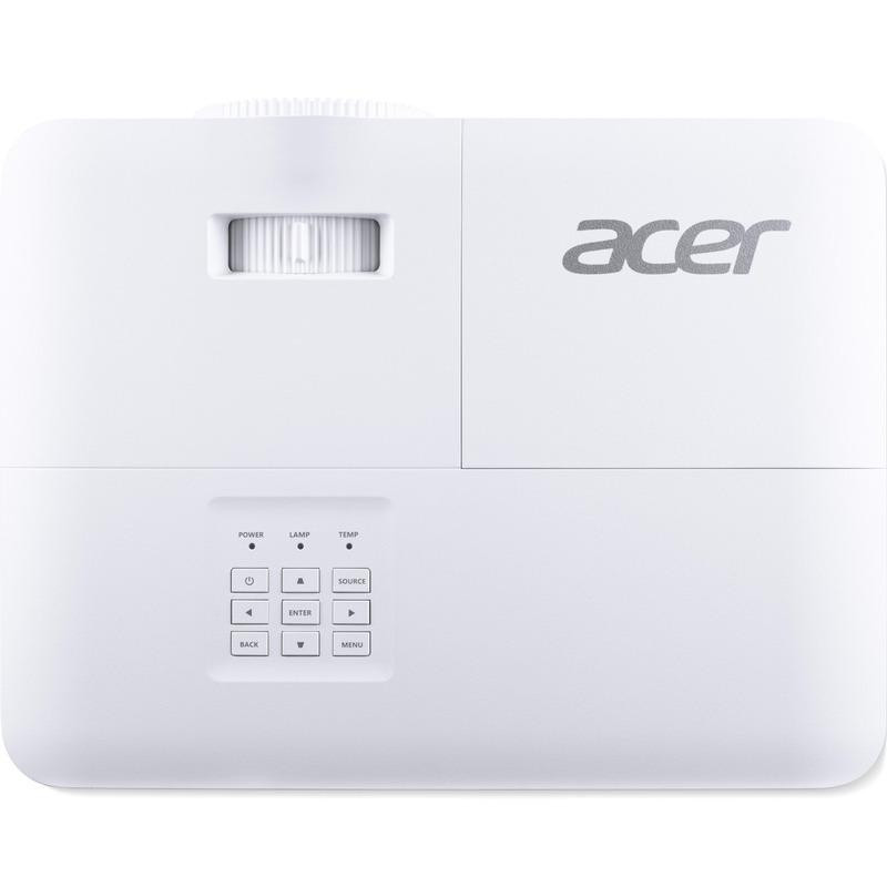 Videoproiector Acer P1258i, XGA 1024* 768, 4:3/ 16:9, 20.000:1, zoom 1.3x, lampa 5.000 ore/ 15.000 ore ecomode, boxa 10W, 2* HDMI, D-Sub, Composite Video RCA, audio in/ out, 2* USB Type A, RS232, PIN security, capac lentila inclus, cablu HDMI 1.8m inclus, geanta transport inclusa, Wireless adapter - imaginea 1