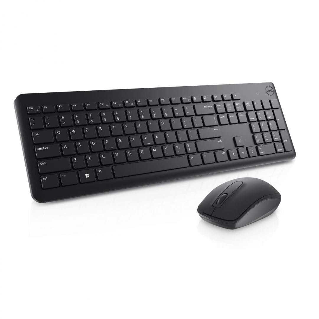 Kit Wireless tastatura si mouse Dell KM3322W, taste numerice, Negru - imaginea 1