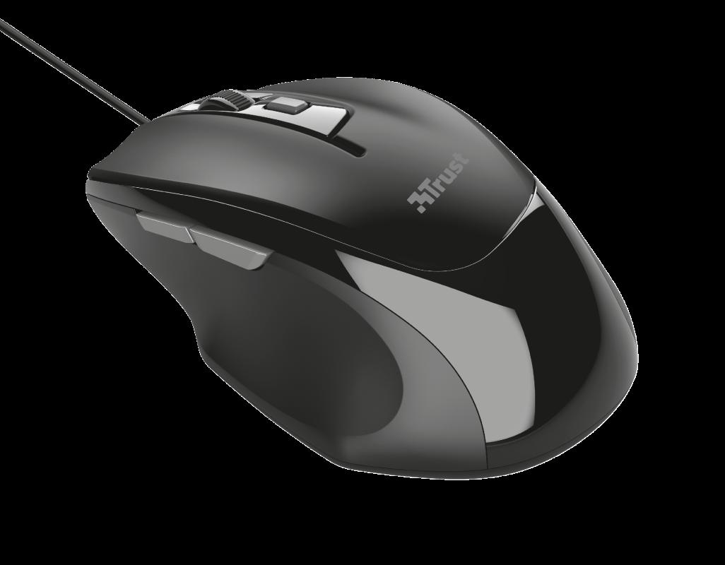 Mouse Trust Voca Comfort Mouse, 2400 dpi, negru - imaginea 2