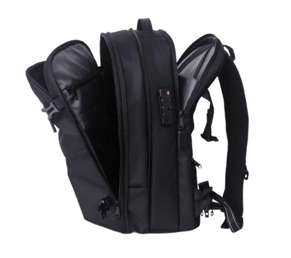 Rucsac laptop LEMONTTI Smart Premium, Negru, 2 ani Garantie - imaginea 7