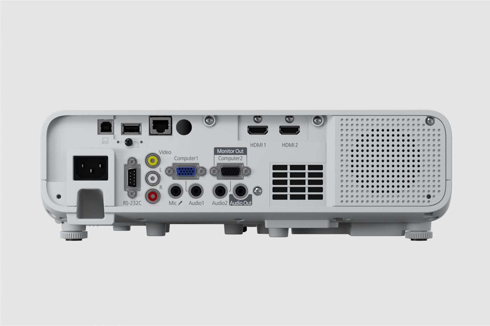 Proiector EPSON EB-L260F, 3LCD, RGB, 4600 lumeni, FHD 1080p, 16:9, Cpontrast:2.500.000:1, lampa 20.000 ore/ 30.000 ore Eco mode, dimensiune imagine: 31"-310", Interfata: USB 2.0-A, USB 2.0, RS-232C, Ethernet interface (100 Base-TX / 10 Base-T), Wi-Fi Direct, VGA in (2x), VGA out, Composite in - imaginea 3