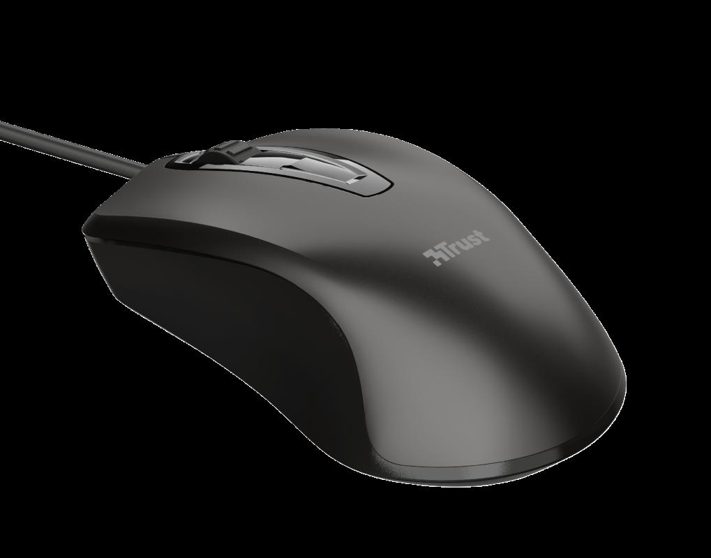Mouse Trust Carve, 1200 dpi, Negru - imaginea 2
