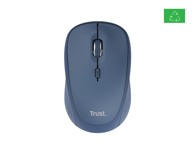 Mouse Wireless TRUST Yvi+, 1600 DPI, Albastru - imaginea 1