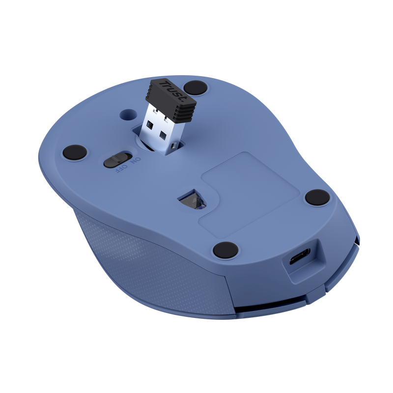 Mouse Wireless Trust Zaya, 1600 DPI, Albastru - imaginea 5