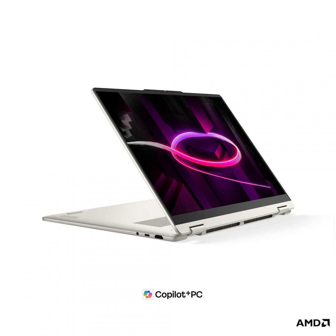Laptop Consumer Lenovo Yoga 7 2-in-1 16AGP11 Copilot+ PC, cu procesor Ryzen AI 7 445, 16'' OLED, 24 GB LPDDR5x-SDRAM, 1 TB, AMD Radeon 840M, Fara OS, 3 ani Garantie - imaginea 6