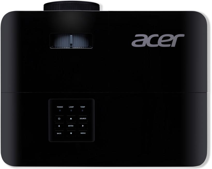 Proiector Acer X1228i, DLP 3D ready, XGA 1024* 768, up to WUXGA 1920* 1200, 4800 lumeni, 4:3/ 16:9, 20.000:1, zoom 1.1, dimensiune maxima imagine 300", distanta maxima de proiectie 11.8 m, boxa 3W, lampa 6.000 ore/ 15.000 ore extreme eco, 27-35 dB, greutate 2.75 kg, D-sub, HDMI, PC audio in/ out - imaginea 1