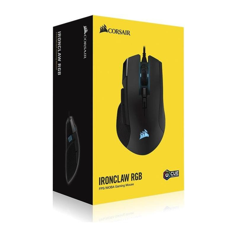 Mouse Gaming CORSAIR IRONCLAW RGB, 18000 DPI, Negru - imaginea 4