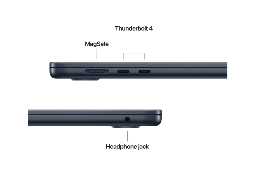 MacBook Air 15.3" Retina/Apple M4 (CPU 10-core, GPU 10-core, Neural Engine16-core)/16GB/256GB - Midnight - US English (2025) (Cto fr omMW1L3RO/A) - imaginea 2