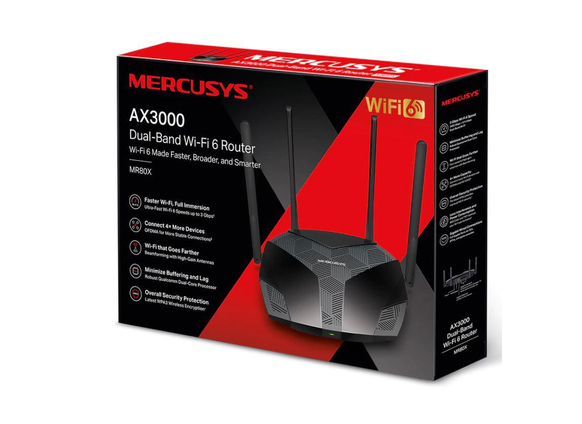 Router wireless MERCUSYS AX3000 Dual-Band Wi-Fi 6 Router, WIFI 6, Dual Band - imaginea 3