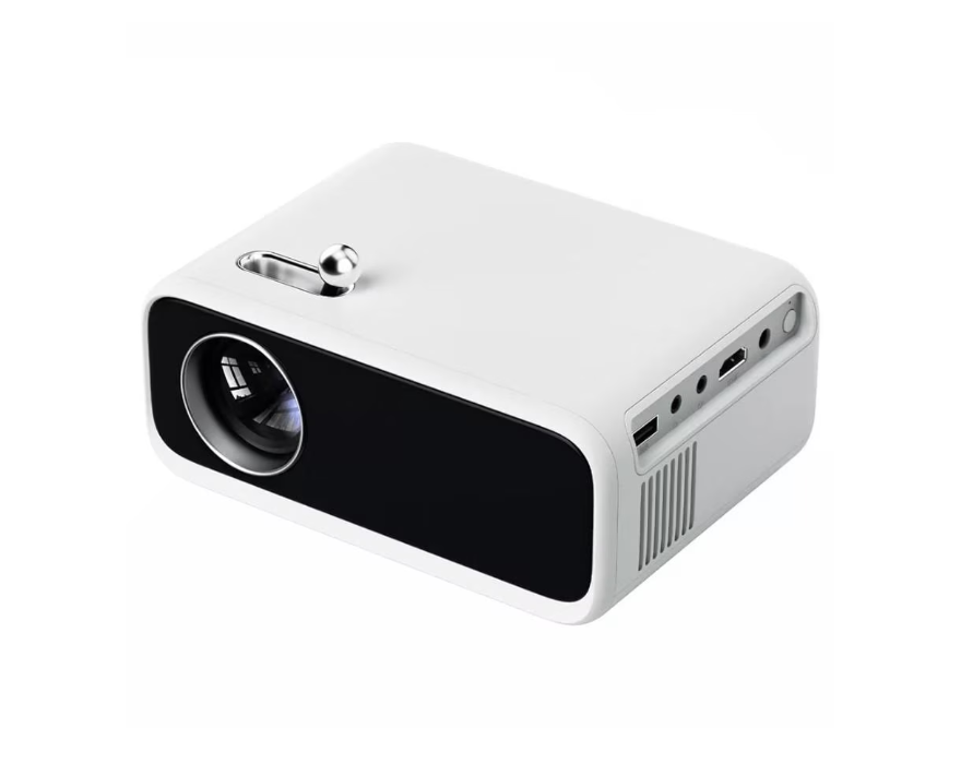 Videoproiector led Xiaomi Wanbo Mini Pro, 250 ansi lumen, android 9.0, wifi, corectie 4 puncte, alb - imaginea 1