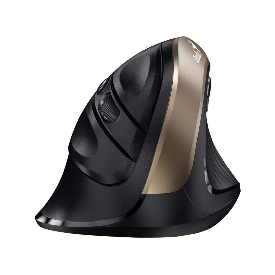 Mouse Wireless Genius Ergo NX-8200S, 1600 dpi, Auriu - imaginea 2