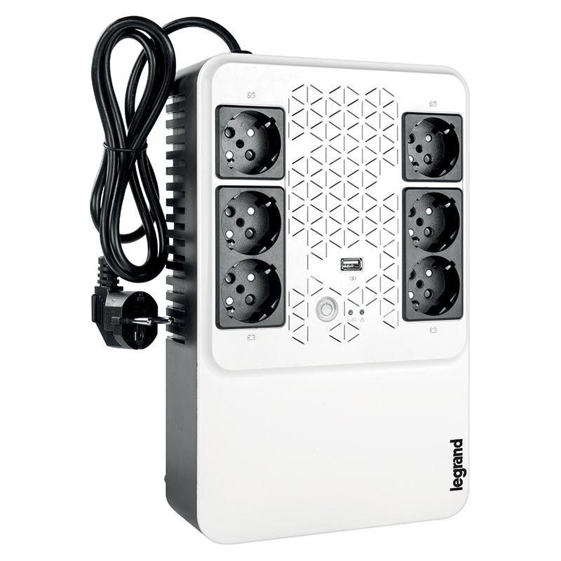 UPS Legrand MULTIPLUG 600, 360W, USB, Compact - imaginea 1