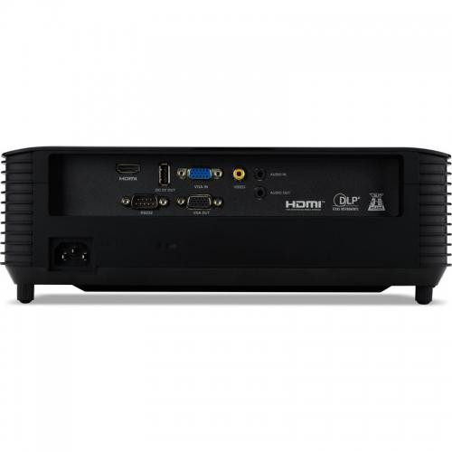 Videoproiector Acer X129H, XGA 1024* 768, up to WUXGA 1920* 1200, 4.800 lumeni/ 3840 lumeni ecomode, 4:3/ 16:9, 20.000:1, dimensiune maxima imagine 300", distanta maxima de proiectie 11.8 m, boxa 3W, lampa 6.000 ore/ 15.000 ore exteme eco, 27 dB, 2.8 kg, D-sub, HDMI, PC audio in/ out, Composite - imaginea 2