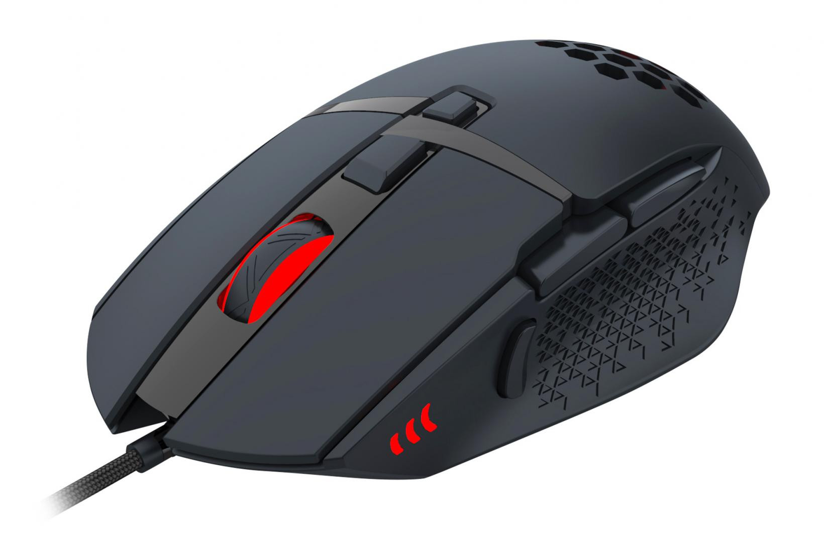 Mouse gaming Serioux Tobis, Senzor Sunplus 192, 1000-6400 DPI, switch HUANO, pana la 20 milioane de click-uri, 8 Butoane, 3 moduri de iluminare RGB, cablu USB 1.5M, plug and play, compatibil cu Windows 2000/XP/9X/VISTA/7/8/10 - imaginea 2