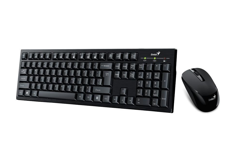 Kit wireless tastatura si mouse Genius KM-8101, taste numerice, negru - imaginea 2