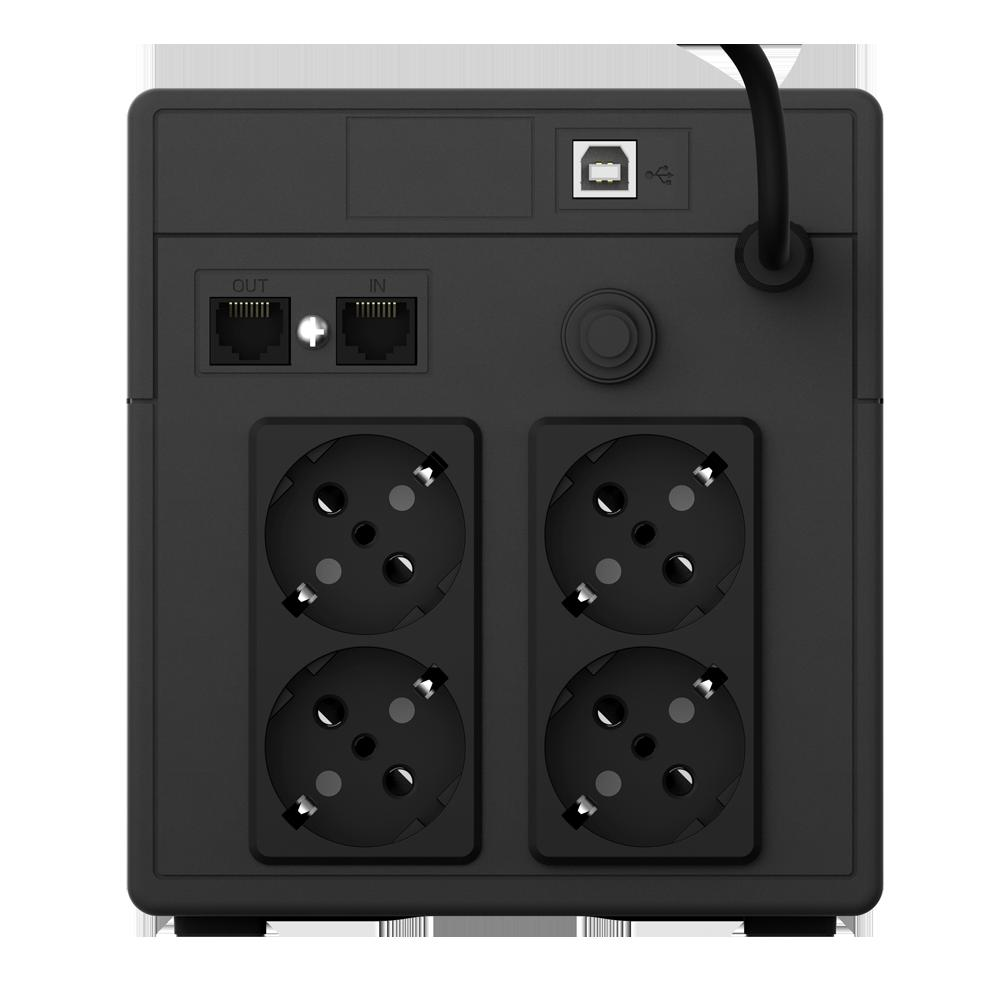 UPS nJoy Cadu 1000, 1000VA/600W, Afisaj LCD cu ecran tactil, 4 x prize Schuko - imaginea 2