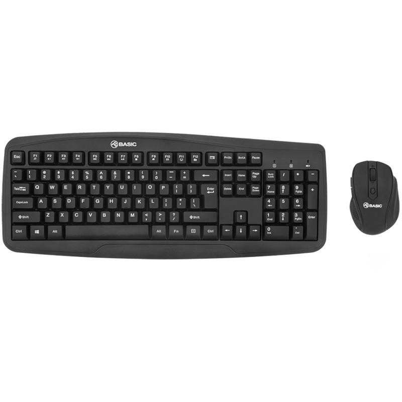 Kit Wireless tastatura si mouse TELLUR TLL491051, taste numerice, negru - imaginea 1
