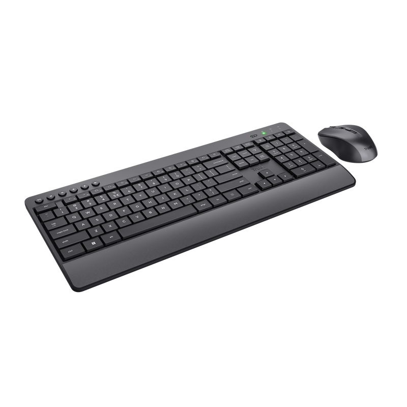Kit Wireless tastatura si mouse TRUST Trezo, taste numerice, negru - imaginea 3