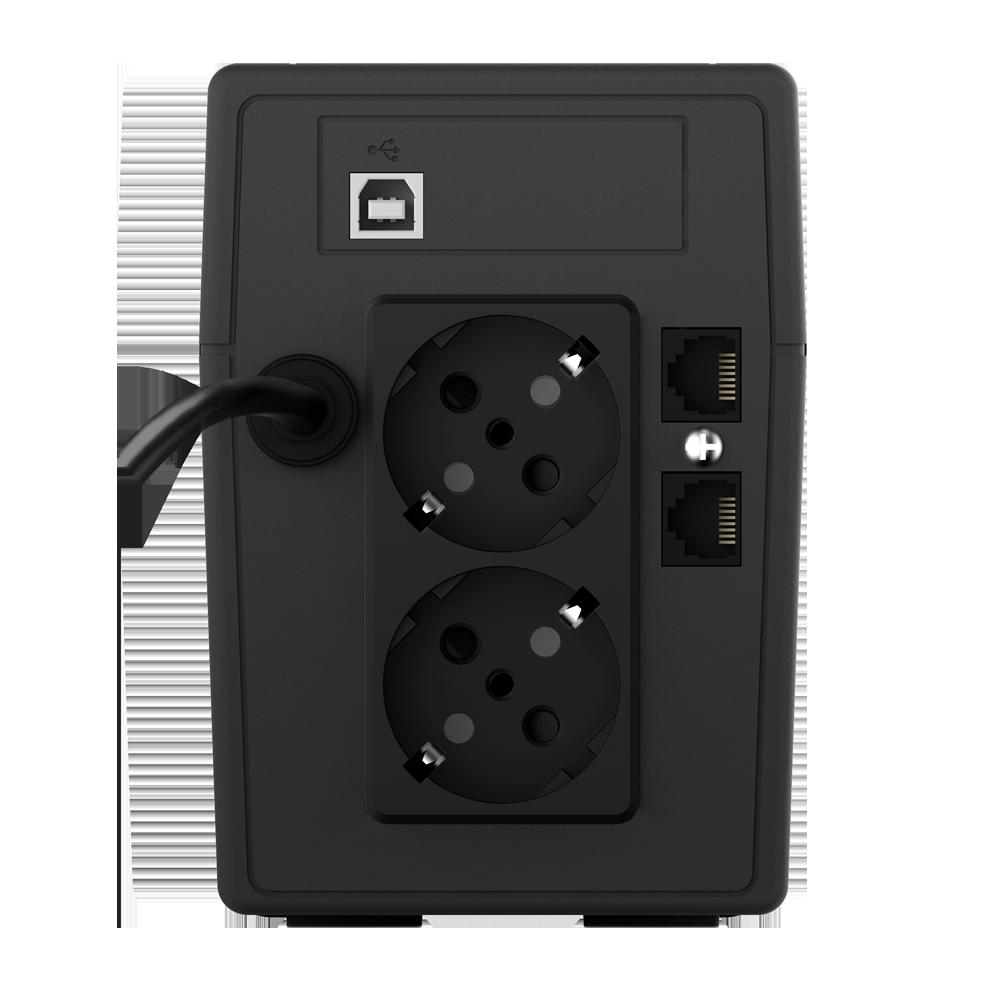 UPS nJoy Cadu 850, 850VA/480W, Afisaj LCD cu ecran tactil, 2 x prize Schuko - imaginea 2