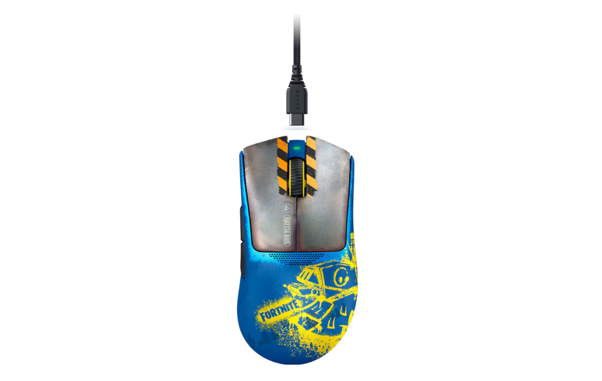 Mouse Gaming Wireless Razer DeathAdder V3 Pro - Fortnite Edition, 30000 DPI, Multicolor - imaginea 3
