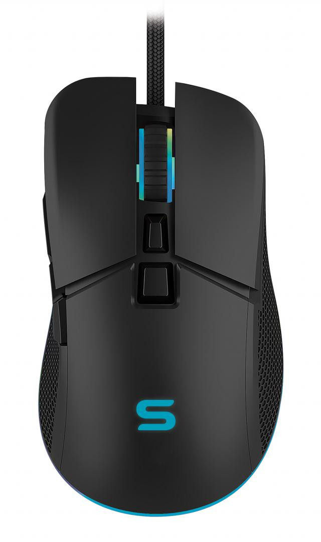 Mouse gaming Serioux Kayel, Senzor Sunplus 199, 800-6400 DPI, switch HUANO, pana la 20 milioane de click-uri, 7 Butoane, 6 moduri de iluminare RGB, cablu USB 1.5M, plug and play, compatibil cu Windows 2000/XP/9X/VISTA/7/8/10 - imaginea 1