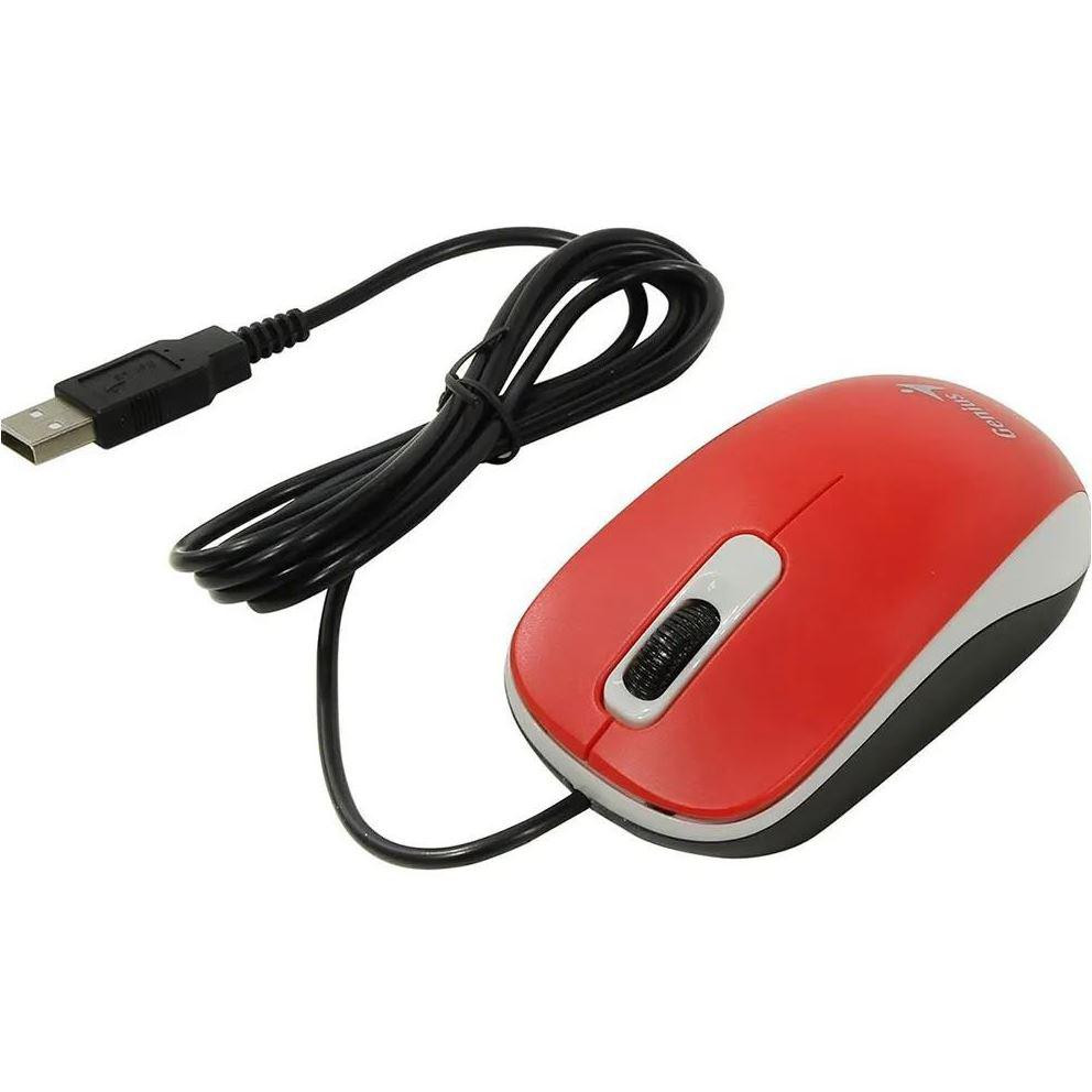 Mouse GENIUS DX-110, 1000 dpi, rosu - imaginea 2