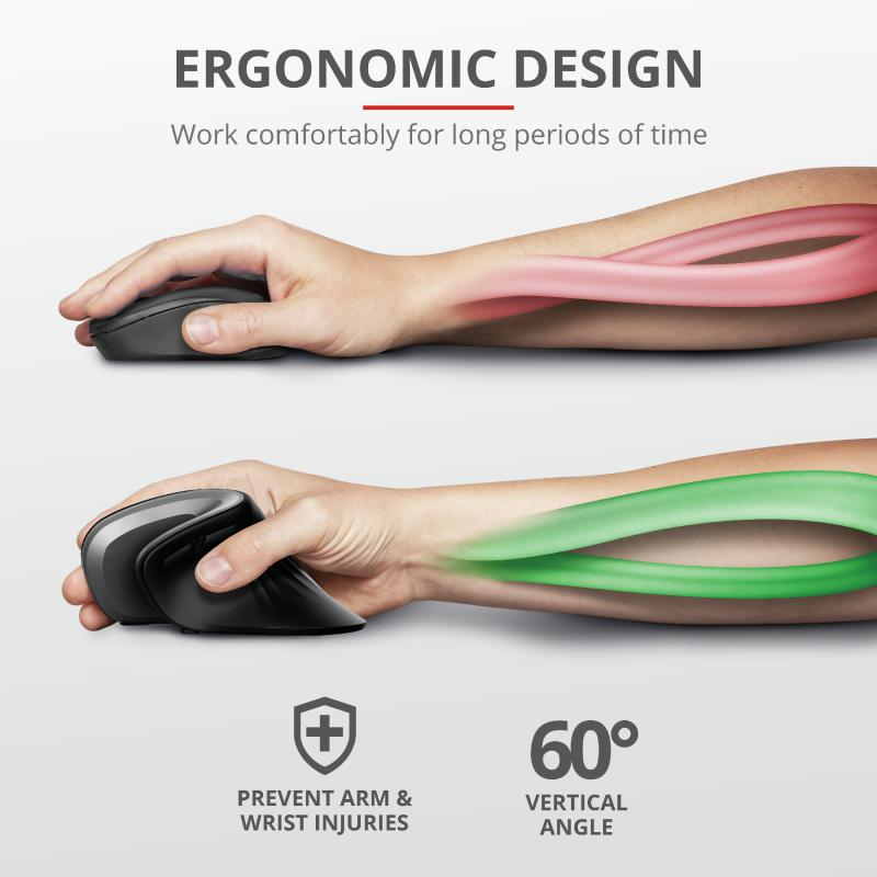 Mouse Wireless Trust Verro, 1600 dpi, Multicolor - imaginea 8