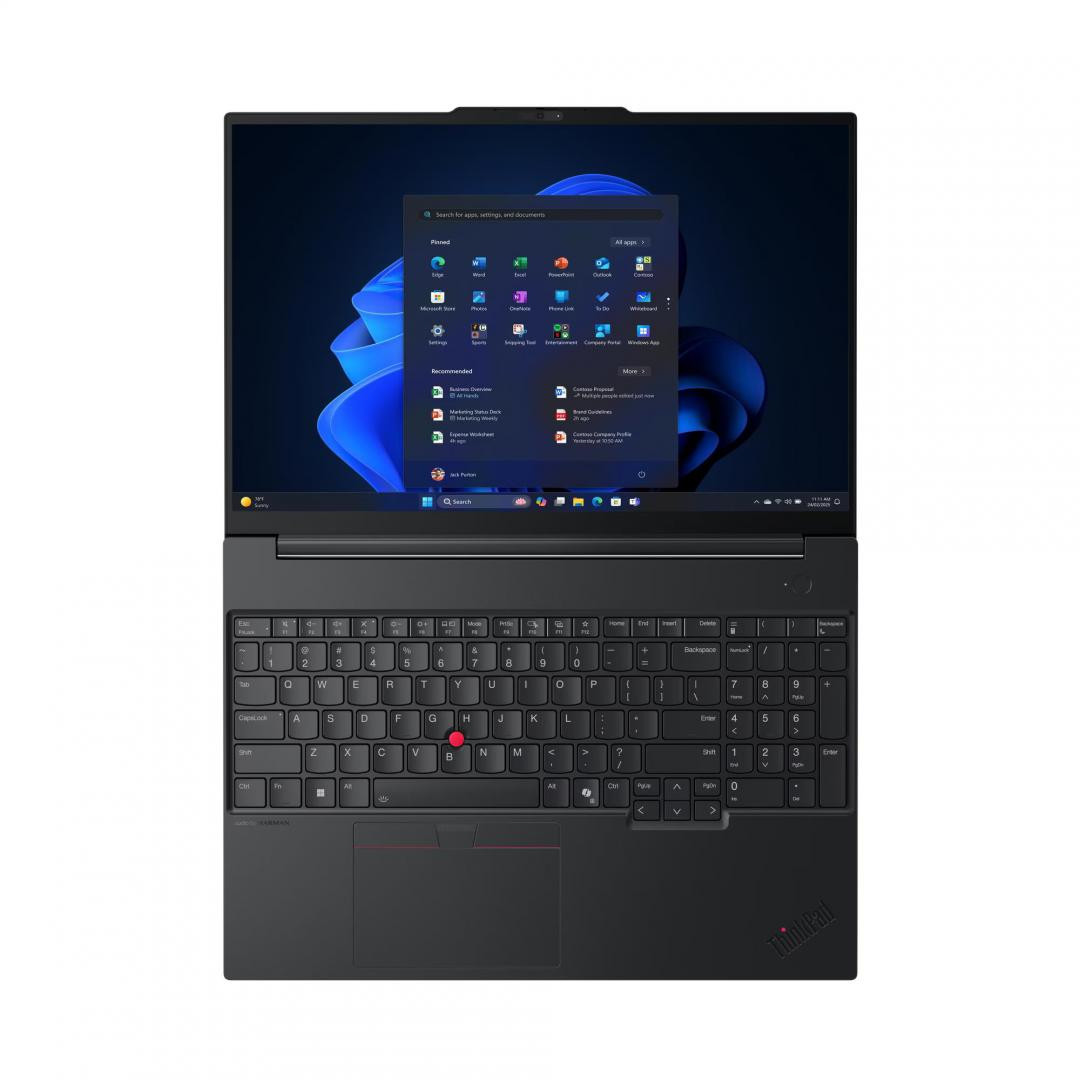 Laptop Business Lenovo ThinkPad E16 Gen 3, cu procesor AMD Ryzen1 7 250, 16'' IPS, 16 GB DDR5, 512 GB SSD, AMD Radeon1 780M, Fara OS, 3 ani Garantie - imaginea 8