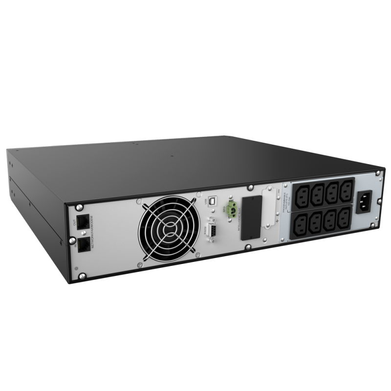 UPS Njoy Balder 1000 Online, Tower/rack, 1000 W, fara AVR, IEC x 8, display LCD, back-up 11 – 20 min.  Putere (VA): 1000 - imaginea 3