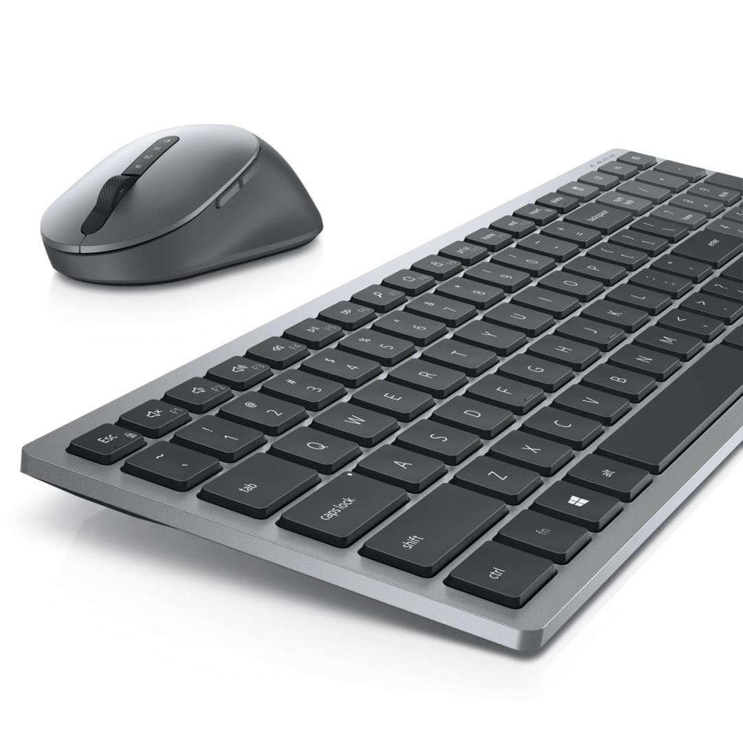 Kit Wireless tastatura si mouse Dell KM7120W, taste numerice, Gri - imaginea 6
