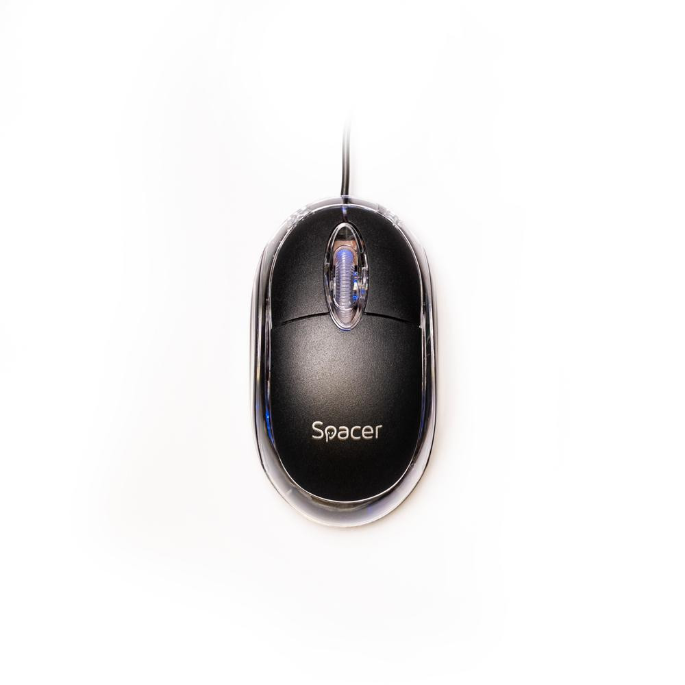 Mouse SPACER SPMO-080, 800 dpi, Negru - imaginea 2
