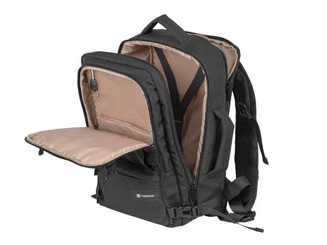 Rucsac laptop NATEC Camel Lite, negru, 2 ani garantie - imaginea 5